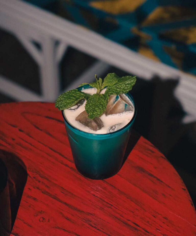 Goldsmith Bar cocktail on a table